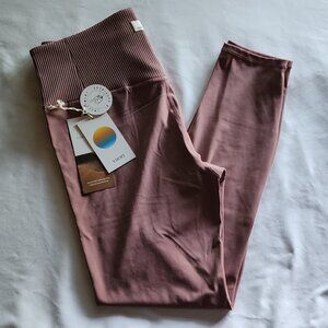Vuori Rib Studio Leggings: Marsala, XL - NWT